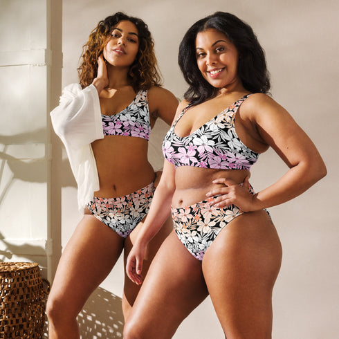 Lesbian Pride Aloha High-Waisted Bikini
